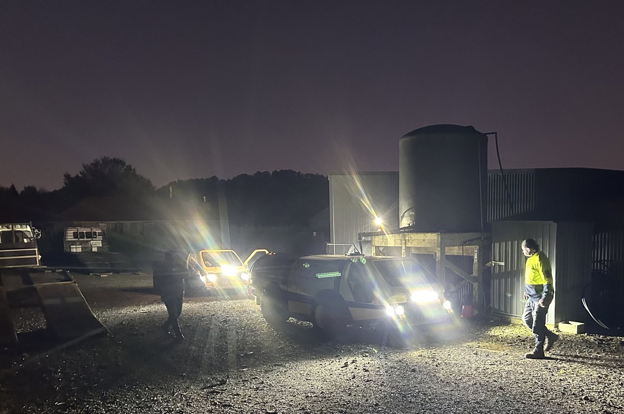 Western Bay Spraying machine out on a block